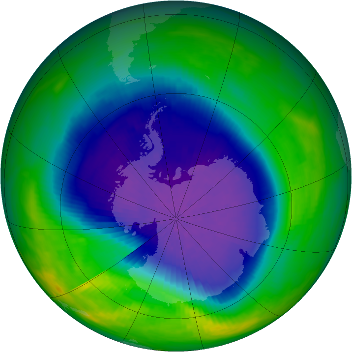 Ozone Map 1991-10-02